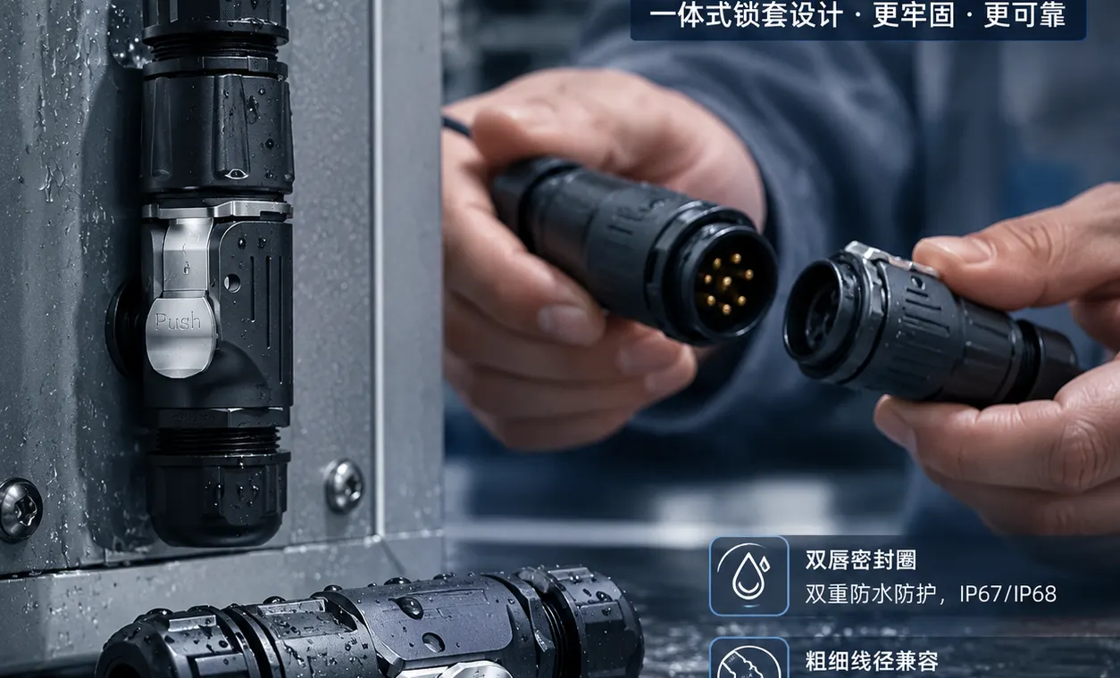 高频使用也不怕:惟兴科技LP防水连接器如何实现超长插拔寿命?