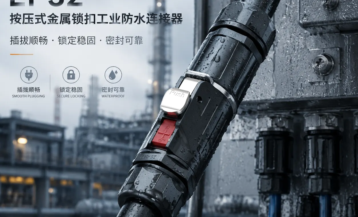 为什么防水连接器不是“能用就行”：惟兴科技压接式工业连接器选型与应用解析