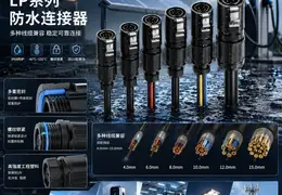 严苛环境下的可靠之选：惟兴科技LP系列防水连接器多线径兼容技术揭秘