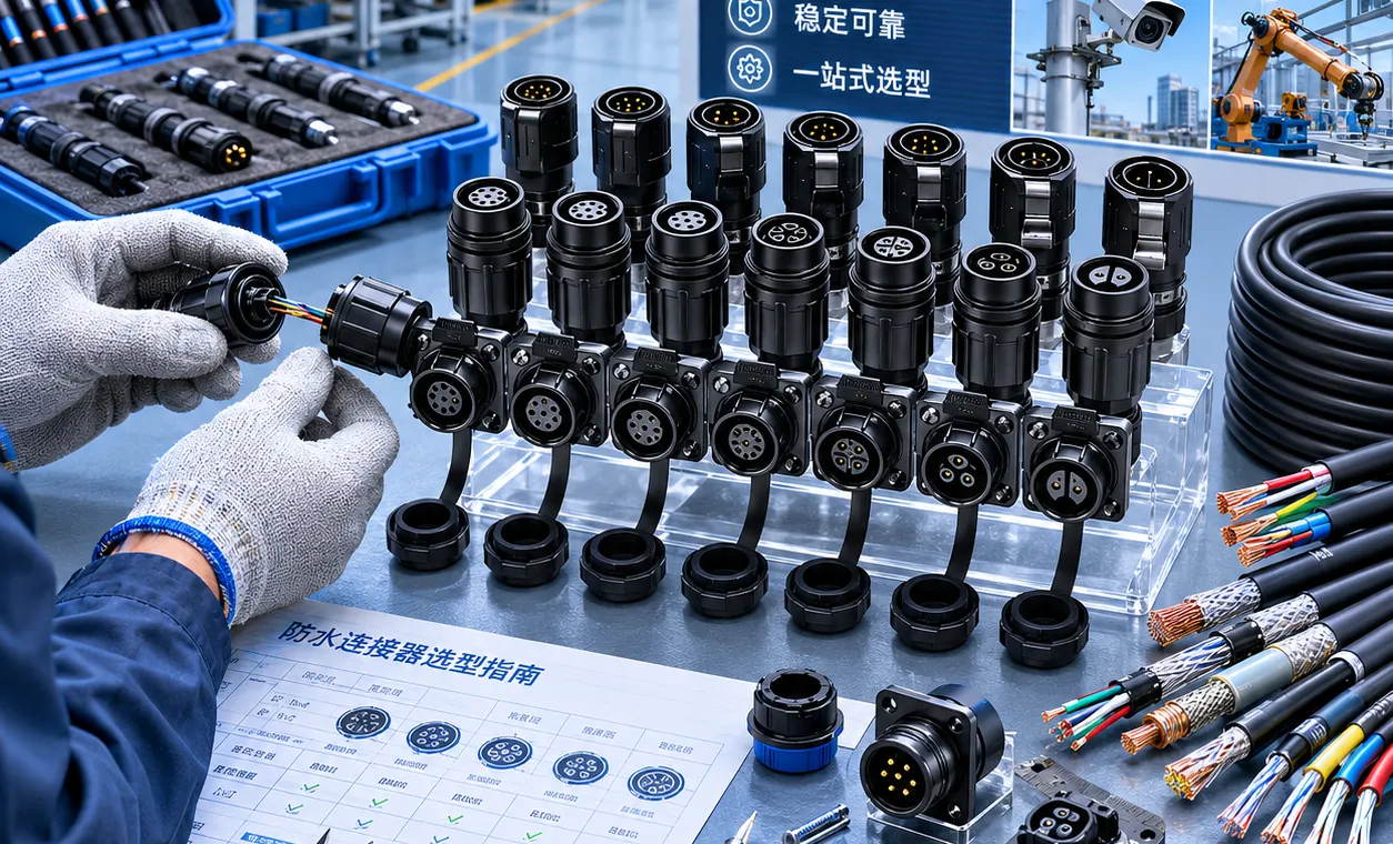 深圳防水连接器厂家排名多芯数多线径一站式选型厂家