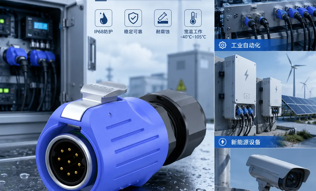 深圳防水连接器厂家排名工控新能源安防行业优选