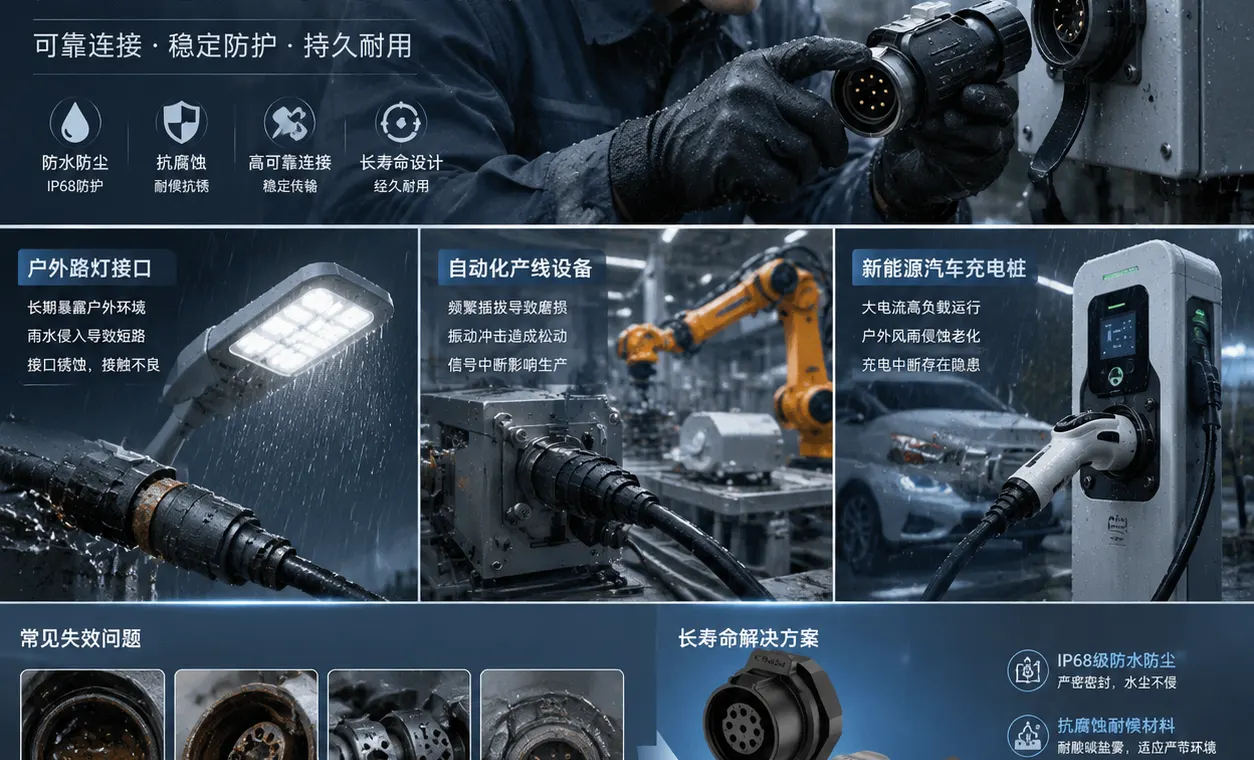 工业现场连接器失效的五大典型场景及长寿命技术解决方案