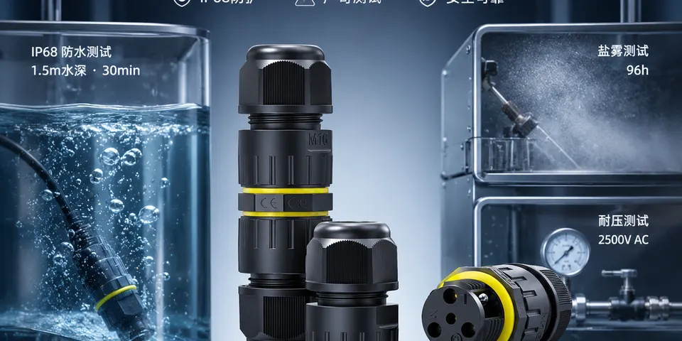 EW-M16系列防水连接器 IP68 等级标准与技术要求解析
