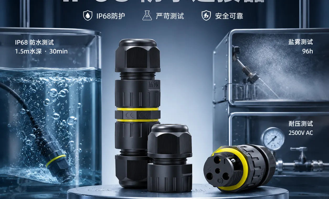 EW-M16系列防水连接器 IP68 等级标准与技术要求解析