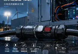 EW-LP32系列防水连接器：120A大电流、IP68防护，适合大功率设备的稳定连接方案