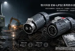 EW-LP32防水连接器：千欧级绝缘与按压锁扣如何保障电气安全？