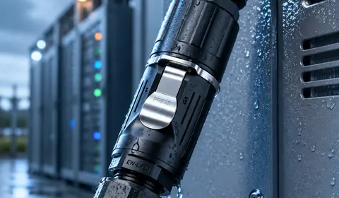 数据中心与户外机柜为什么更需要防水连接器：从工况到EW-LP20选型要点